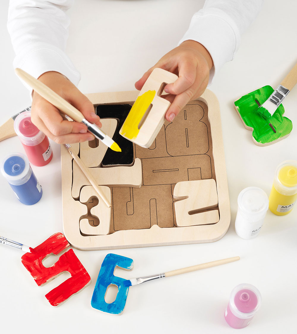 Wooden Numbers Puzzle - Görsel 3